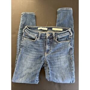 Pilcro And The Letterpress Jeans Womens 27 Blue High Rise Denim Legging Skinny